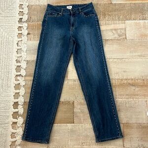 Camila Coelho Studded High-Rise Jeans - (Size 6)